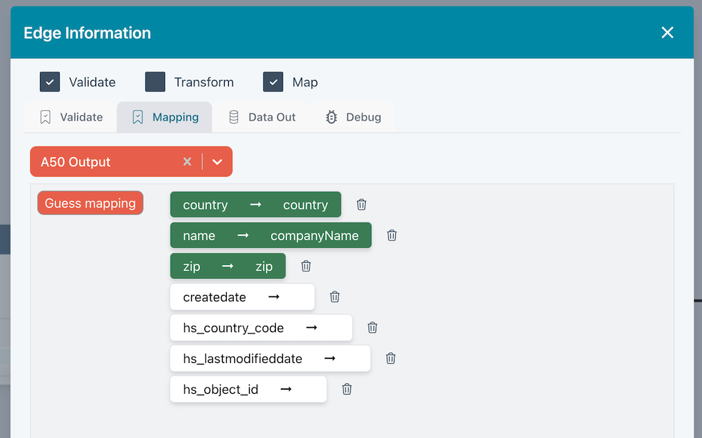 edge validate map