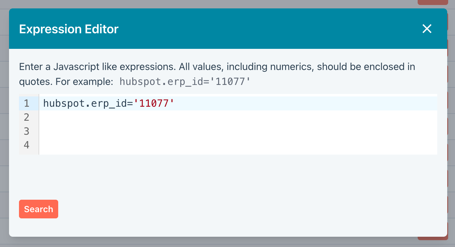 Expression editor
