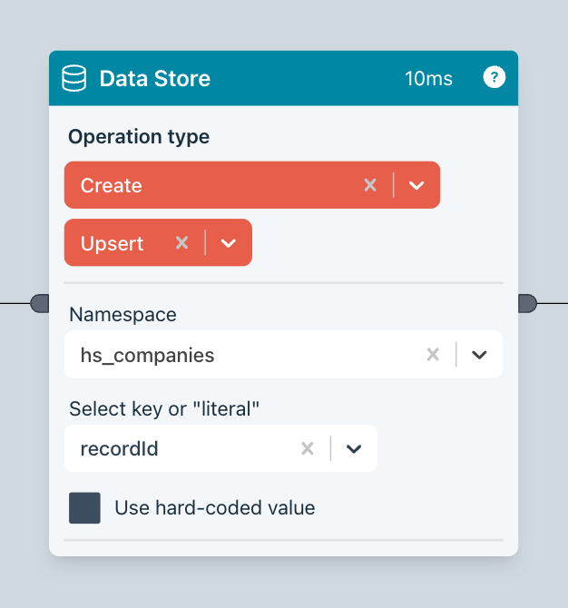 Data Store upsert