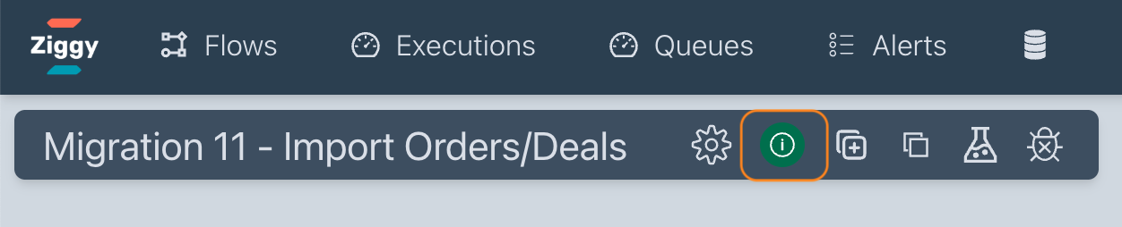 Info button