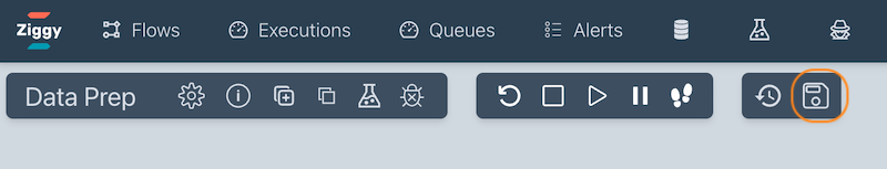 Named save button